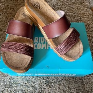 Reef sandals. Worn three times.